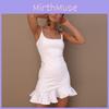 Элегантное женское модное мини-платье-юбка на бретельках, без рукавов, коктейльное платье