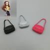 5pcs/set Miniature Plastic Fashion Shoulder Bag Casual Bags For Barbie Dolls Mixed Colors Doll Handbags Girl Birthday Gifts