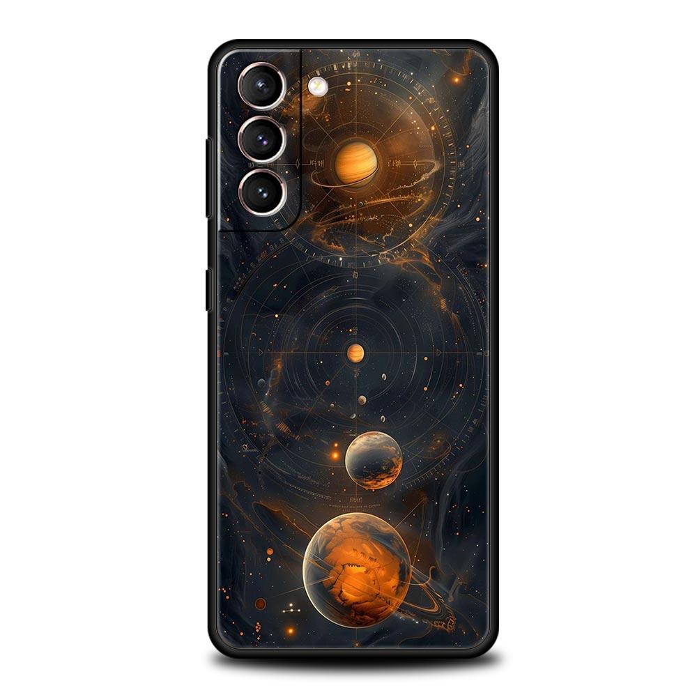 Чехол для телефона "Звезды Земли Космос" для Samsung Galaxy S24 S23 S22 S20 Ultra S21 FE 5G S10 S9 Plus S10E S8 Мягкая Силиконовая Защитная Крышка