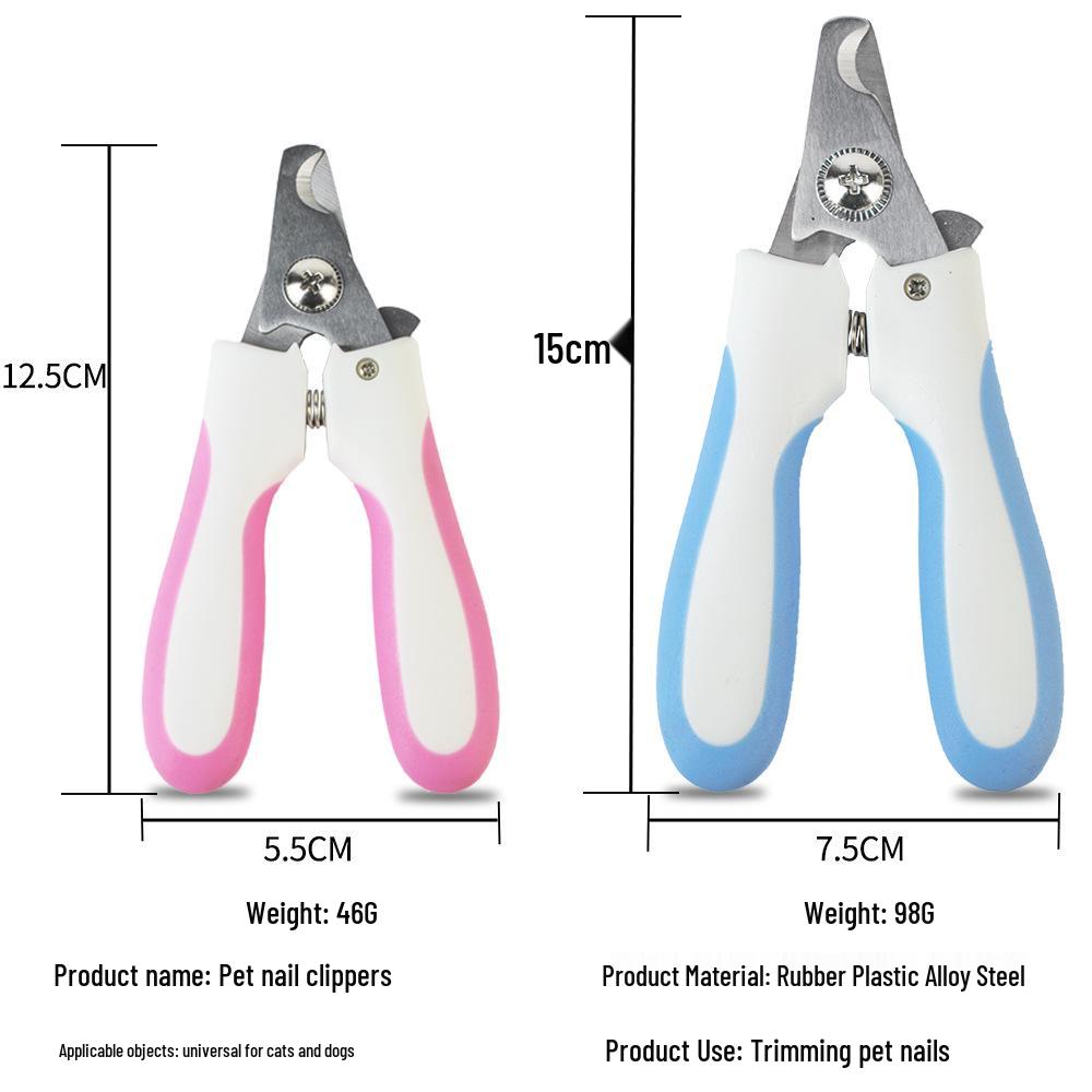 Cat Nail Clippers, Stainless Steel, Anti-Bleeding Small Scissors for Beginners