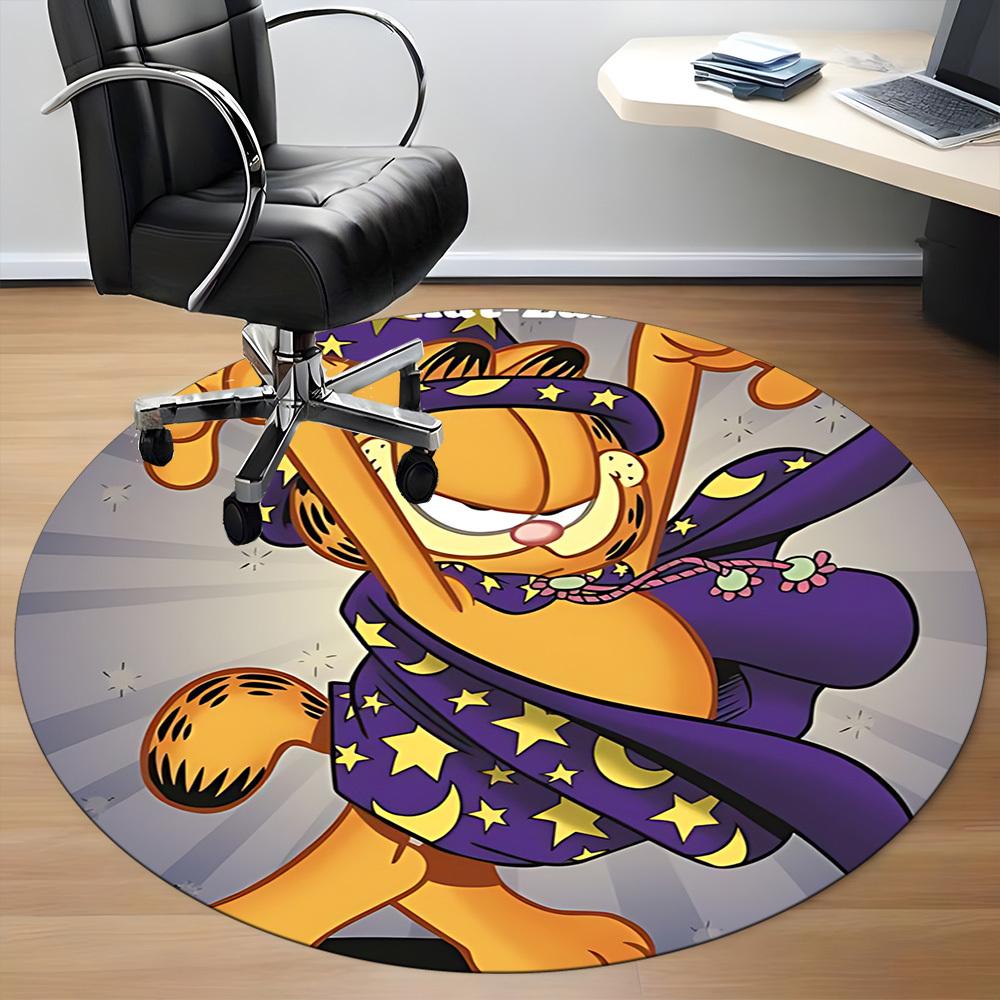 1 шт. Круглый ковер Garfield для офиса, спальни, гостиной, домашний декор, декор комнаты, Offic a1016093