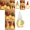 Charming Lighted Christmas Plush Gnome Doll With Shimmering Sequins And Colorful Accessories For Holiday Decorating