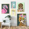 Fashion Tiger Canvas Painting Poster Botanical Pastel Wall Art Print  Colourful Bedroom Nursery Decor Floral Flamingo Pictures