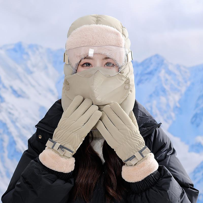 Новая зимняя шапка-ушанка для мужчин и женщин, для езды на велосипеде, электровелосипеде, ветрозащитная, холодостойкая, с толстой защитой ушей, теплая, уличная, хлопковая шапка