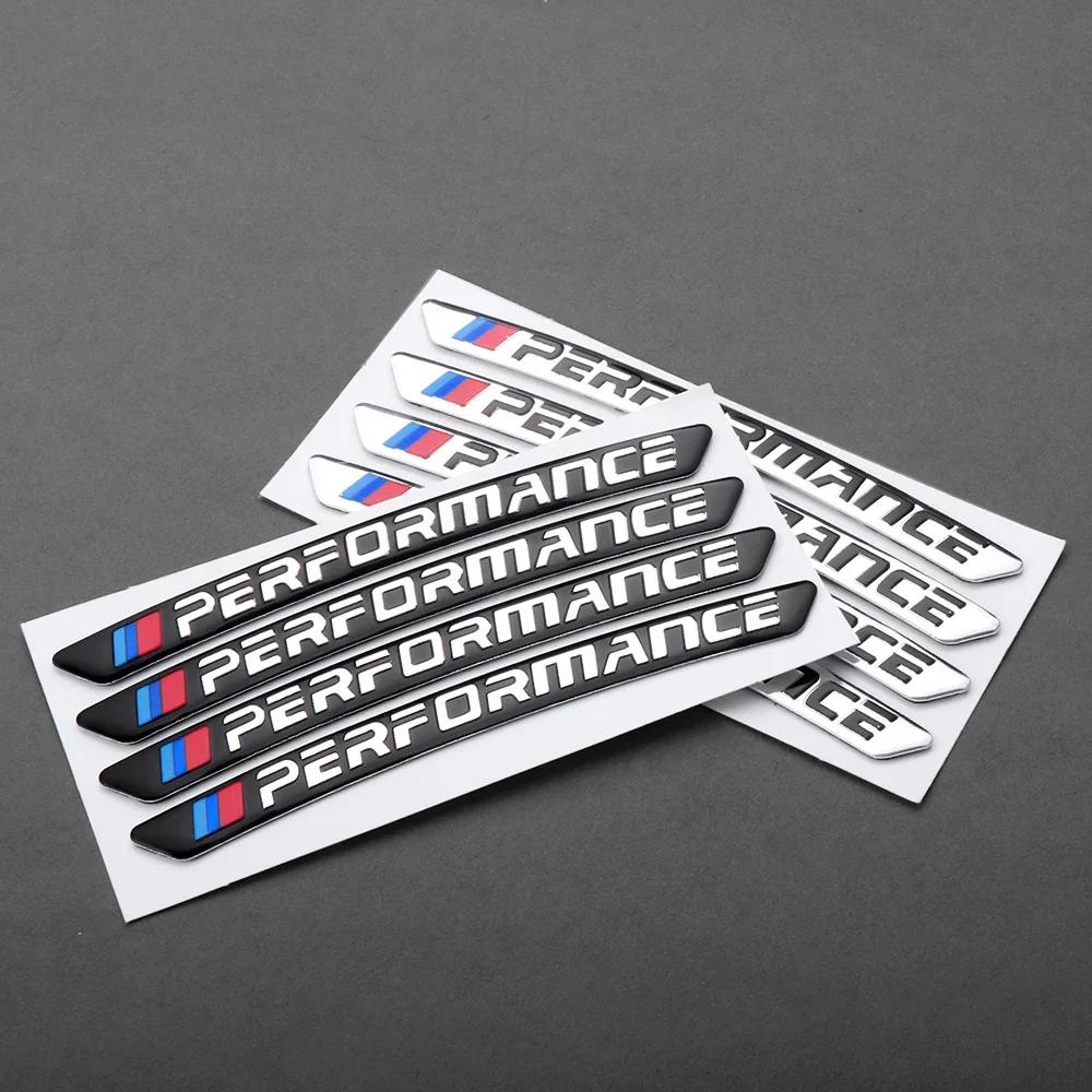4Pcs Aluminum Car Wheel Rims Stickers Badge Auto Decoration For Bmw Performance E46 E90 E60 F10 F30 E39 E36 F20 E87 G30 E92 E91