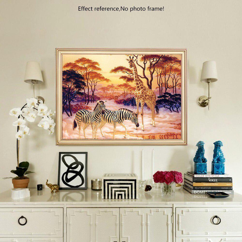 Diamond Embroidery Mosaic Animal Giraffe And Zebra Diamond Painting Cross Stitch
