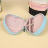 Heart-Shaped Travel Jewelry Storage Box - Necklace, Earrings & Rings Organizer, Light Luxury Style, Zipper Bag