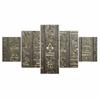 5Pcs Ancient Egypt Hieroglyphics Modern Decor Canvas Wall Art 5 Pieces Pictures Paintings Home Decor No Framed Abstract Poster