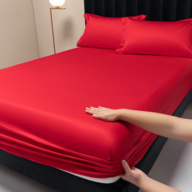 Новая цельная простыня из длинноволокнистого хлопка с 100 нитями, сплошной цвет, легкий роскошный защитный чехол для матраса