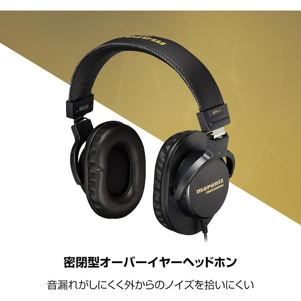 Marantz Professional Closed Back Over Ear Headphones 40mm Driver Model Mph 1