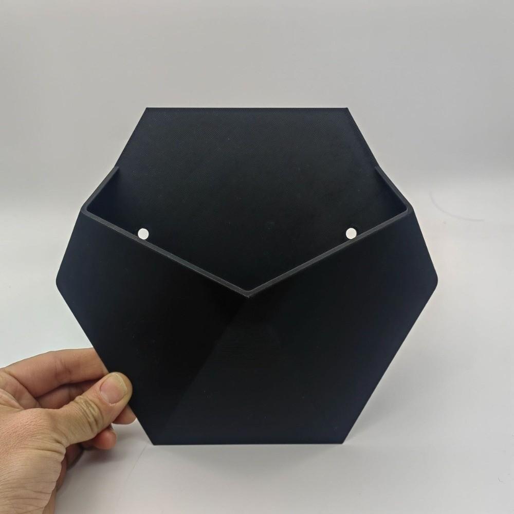 Wall-Mounted Hexagonal Flower Pot 3D Printed Growing Pots Minimalist Plant Containers  Office