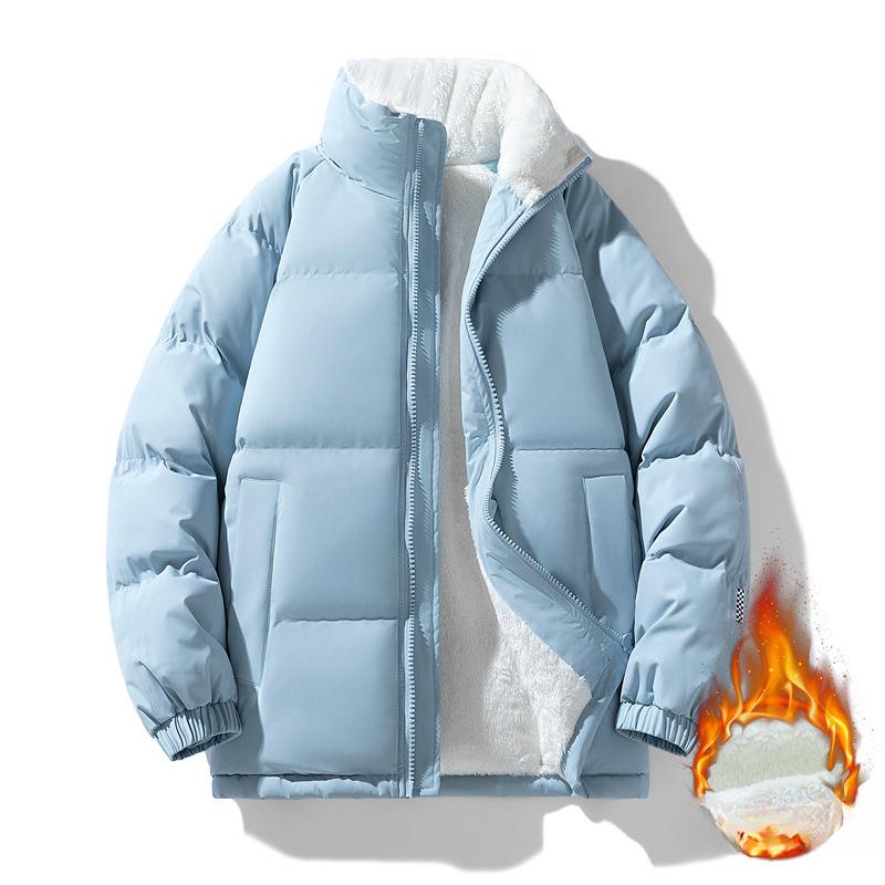 Куртка с воротником-стойкой и подкладкой для мужской осени и зимы, новая куртка для мальчиков с утолщенной защитой от холода