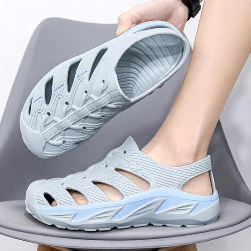 Мода Платформа Мужская Обувь Высота Пляж Дышащая Распродажа Открытый Воздух Удобный Взрослый по Акции Открытый Носок Повседневные Мужские Сандалии