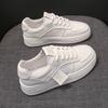 Leather Platform White Shoes Versatile Spring New Soft Sole Single Shoes Casual Shoes Women's Sports Shoes Board Shoes