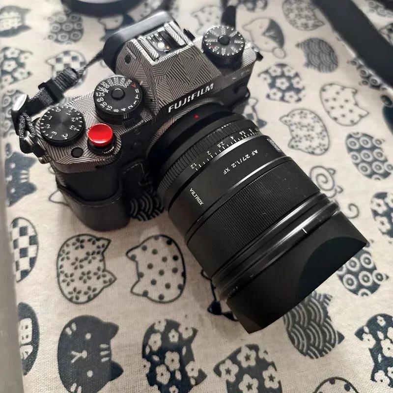 Дизайн для Viltrox 75mm F1.2Pro 27mm F1.2 Pro Металлическая квадратная бленда на байонет С бесплатной металлической крышкой