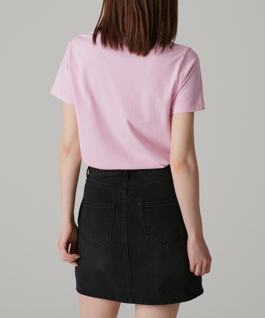 MUSINSA STANDARD WOMAN [Cooltandard] Women'S Basic Crew Neck T-Shirt [Pink]