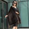 Long Style Women Knitted Real Mink Fur Pashmina Scarves Winter Real Natural Mink Fur Scarf Lady 100% Natural Real Mink Fur Shawl