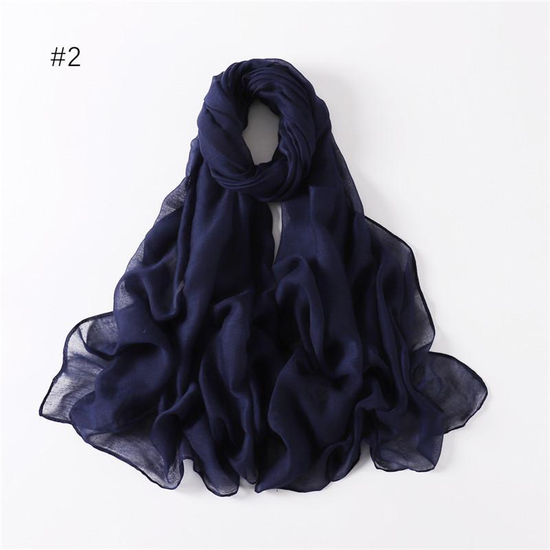 58 Colors Women Candy Color Voile Scarf Plain Solid Pashmina Female Warm Cotton Viscose Scarves Blanket Shawls And Wraps Bufanda