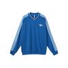 Adidas Оригинальная толстовка SS23 Adicolor 70s Retro Series с цветными блоками и полосками, с логотипом, спортивная, с круглым вырезом, мужская толстовка, синяя IP6989