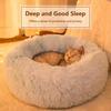 40-70cm Home Plush Pet Nest Super Soft Warm Detachable and Washable Round Pet Bed For Dog and Cat House Winter Warm Sleeping