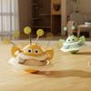 Игрушка для домашних животных Honey Bee Tumbler Spinning Play Tray Kitten High Amuse Amuse Cat Turntable Bite Protective Scratching Cat Toy