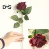 Свежий искусственный цветок, долговечная красивая цветочная композиция, имитация розы