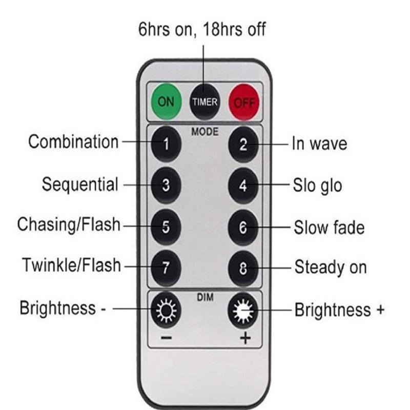 Фейерверк из медной проволоки привел лампу украшения света феи света провода с 8 режимами взрыва