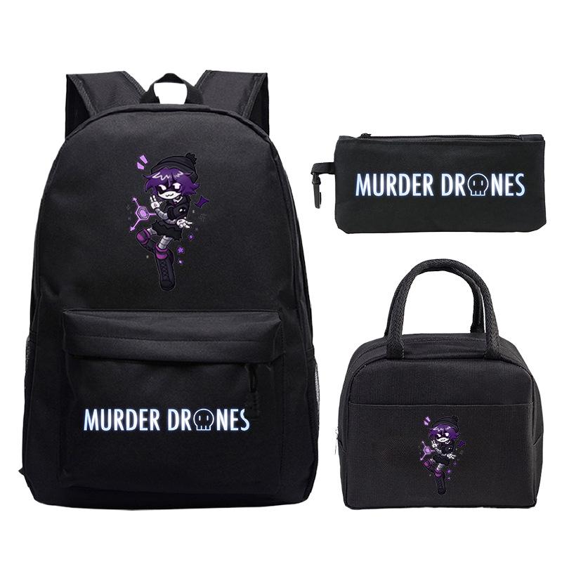 Drones Cartoon Printed Children'S Backpack Set Student School Bag Lunch Bag Casual Pencil Bag
