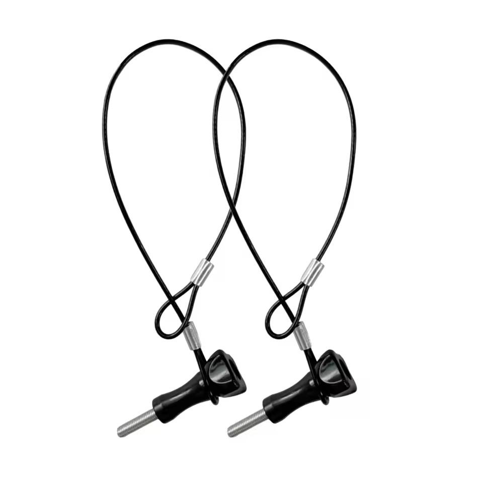 Stainless Steel Tether Lanyard Safety Strap Stainless Steel Cable with Screw Short Rope Wrist Hand Universal for GoPro Insta360