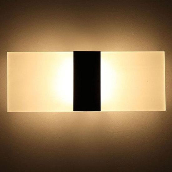 LED Wall Light Modern 3W Rectangular Acrylic LED Wall Sconces Light Bedside Decoration Lamp