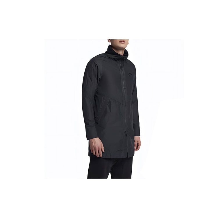 Nike Sportswear Logo Comfortable Casual Jacket Men Jacket Black 886252-010