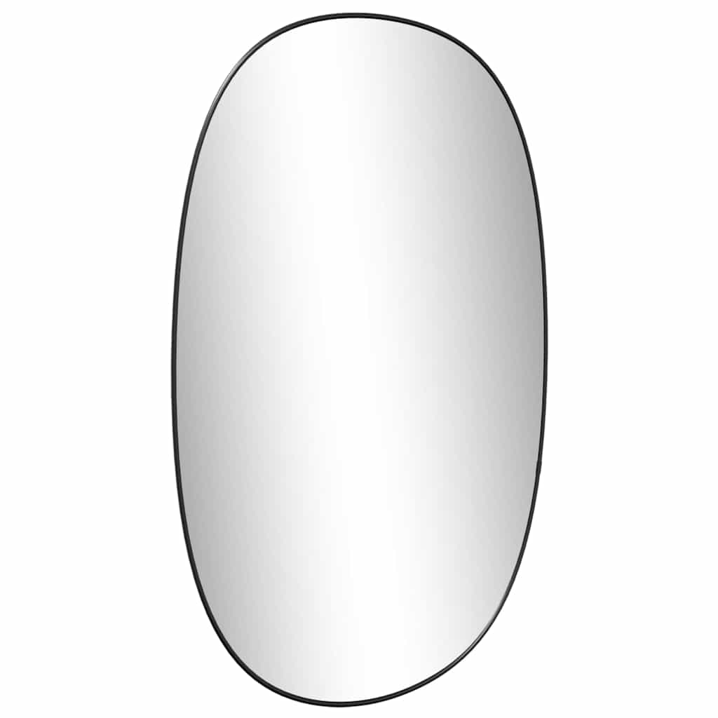 Wall Mirror Black 80x50 cm