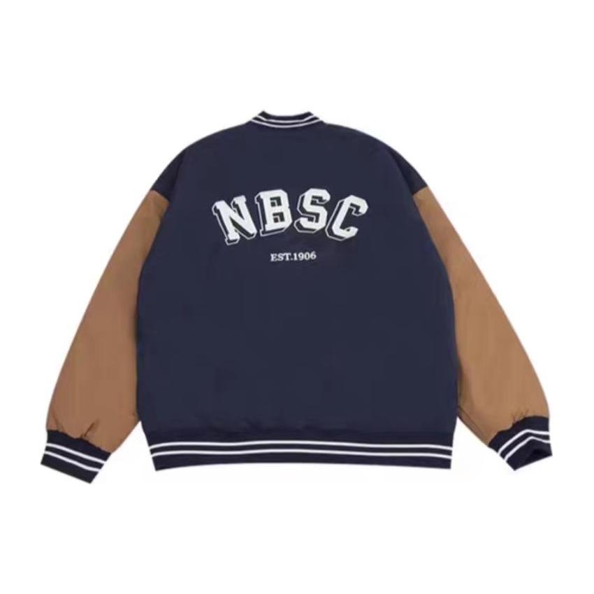 New Balance Мужские бейсбольные майки Темно-синие Бейсбольный воротник Умеренный прямой крой AMJ34309-ECL