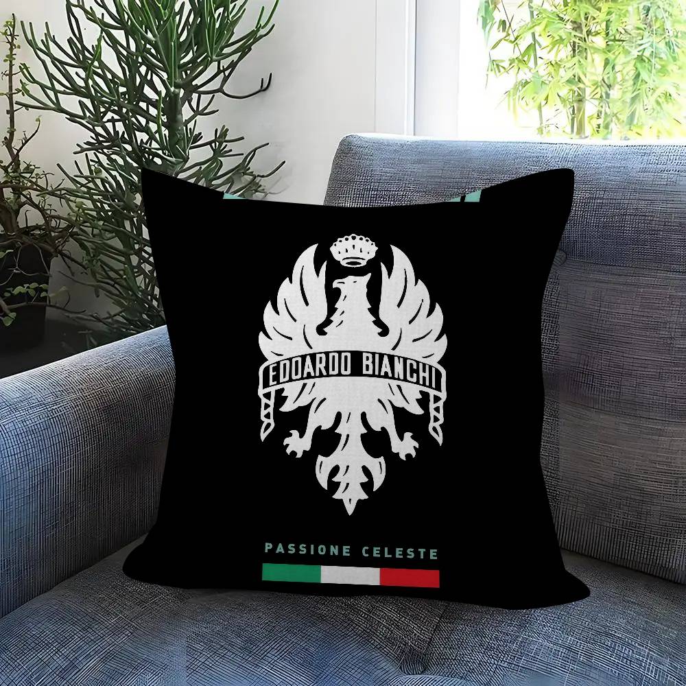 BBBianchiS Bike Logo Cushion Cover Pillowcase Upholstery Sofa Throw Pillow Home Decor Pillowcas