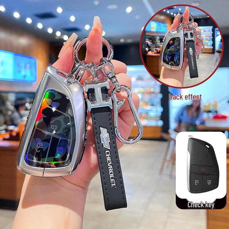 Премиальный чехол для ключа Chevrolet Equinox 2025 с металлической пряжкой - Аксессуары с полным покрытием