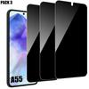 Anti-spy Tempered Glass - Booling - for Samsung Galaxy A55 5G - 3 Protectors - Scratch-resistant - 9H
