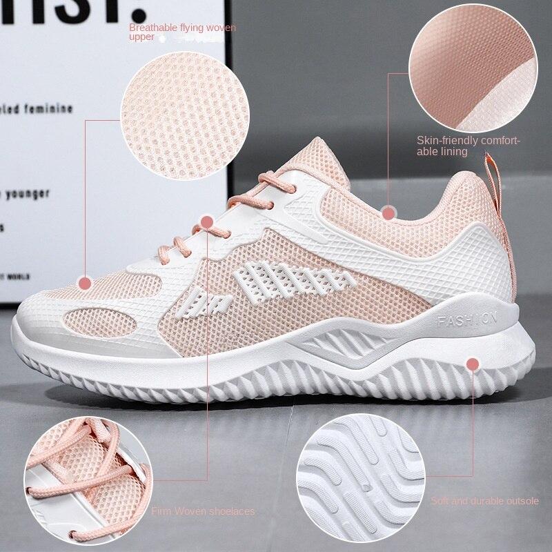 Shoes for Women 2023 Summer New Fashion Casual Breathable Running Shoes Soft Sole Women Sports Shoes