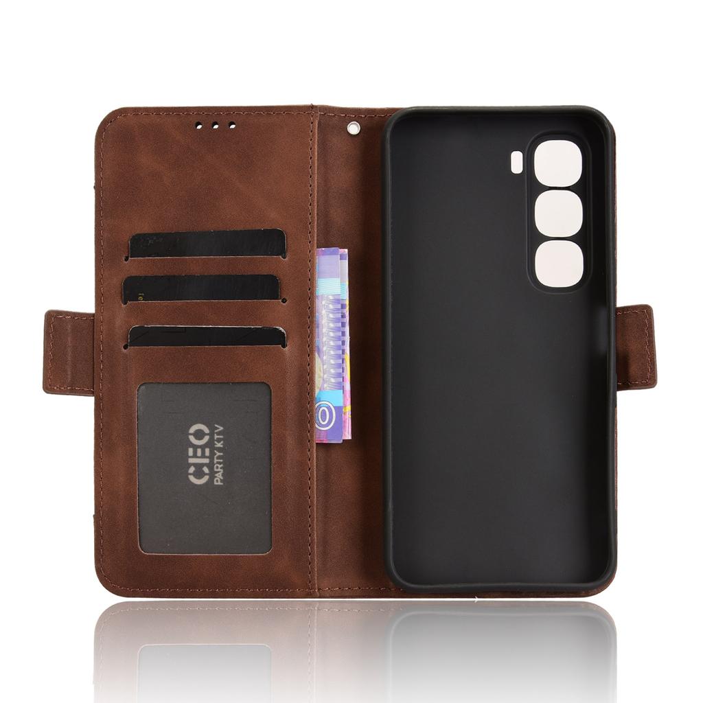 Кожаный чехол-кошелек для телефона для Infinix Hot 60 5G/Hot 60i 4G с несколькими слотами для карт