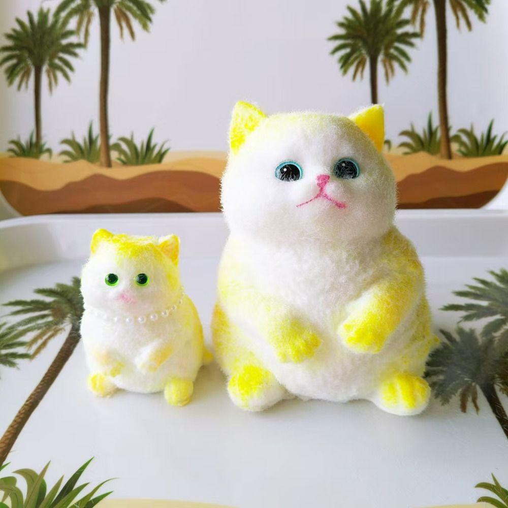 Мультяшная имитация кошки Игрушки-сквиши Медленно восстанавливающаяся кошка Игрушка-непоседа Сенсорные игрушки