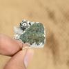 Распродажа ко Дню матери Кольцо-обещание с необработанным лабрадоритом в форме цветка из стерлингового серебра