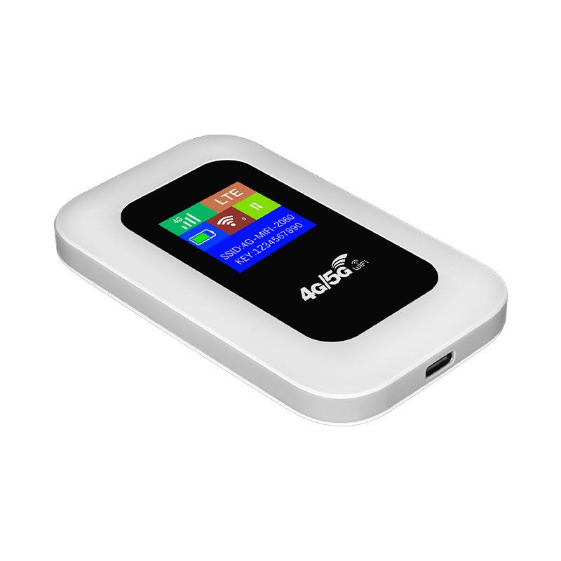 Портативный MiFi-роутер 4G/5G LTE с цветным экраном и слотом для SIM-карты