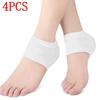1 Pair Gel Heel Cover Protectors Heel Pads Heel Cups Cushion Foot Care Repair Skin Moisturizing Anti-dry Crack Half-yard Socks