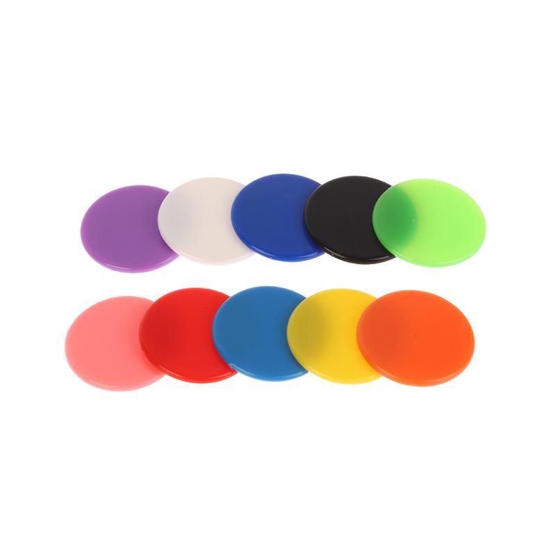 100 шт. 25 мм Монтессори обучающая математическая игрушка пластиковые фишки для покера фишки для бинго маркеры жетоны семейный клуб вечеринка игрушка для подсчета