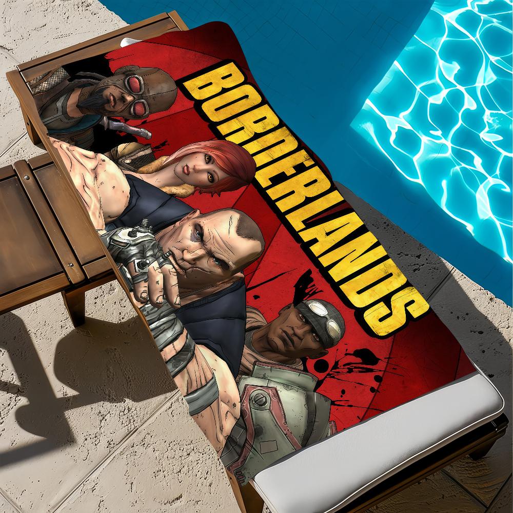 B-BorderlandsS Игровое полотенце Пляжное Ванное Быстросохнущее Легкое Портативное Сауна Кемпинг Бассейн Путешествие