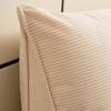 Headboard Wedge Cushion Corduroy Triangle Headboard Pillow with Side Pocket Ergonomic Back Support Daybed Pillow for Reading Sitting Working