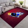 Astro Bot Game Area Rug, Robot on Game Controller Print Floor Carpet for Gaming Room Living Room Bedroom Decor