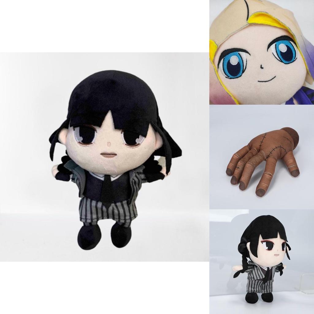 Wednesday Addams Stuffed Animals Hand Palm 23cm 89g