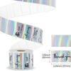 Glitter Holographic Silver Thermal Sticker Printable Thermal Printer Label Sticker  Name Tag