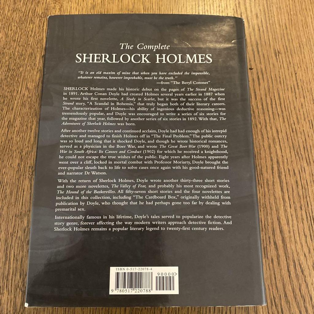 [USED] The Complete SHERLOCK HOLMES