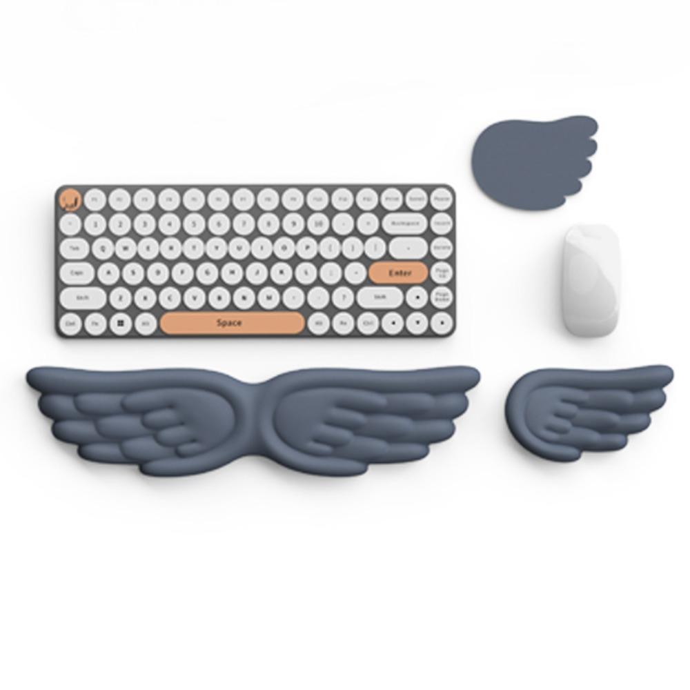 Angel Wing Mouse Pad Memory Foam Keyboard Palm Rest New Wrist Support  for Office and Gaming